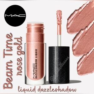 MAC Cosmetics Beam Time Rose Gold Liquid Dazzleshadow Brand New In Box Authentic